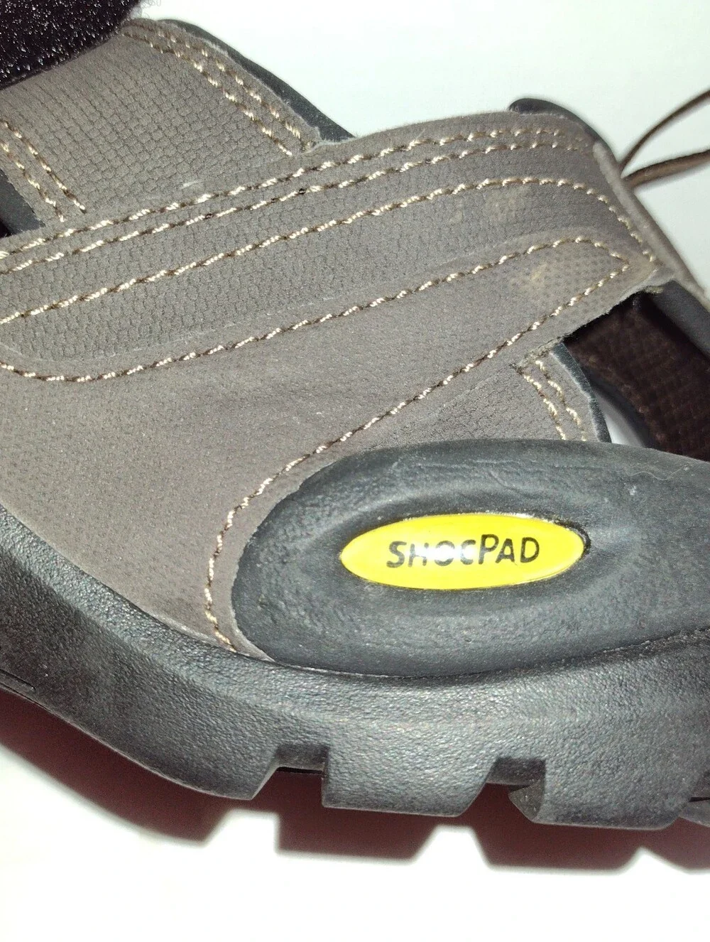 Teva Forebay Sandals Men Sz 8 Brown Closed Toe Hiking Water ShocPad Outdoors